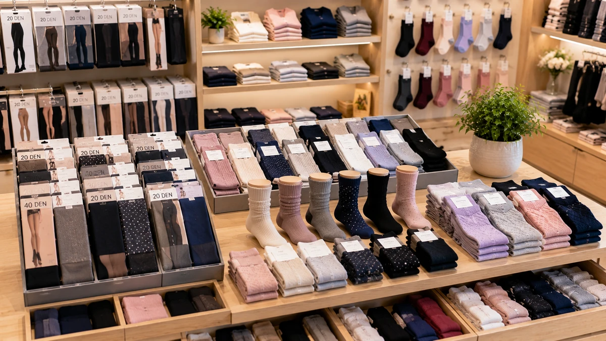 Stock di calzetteria e collant